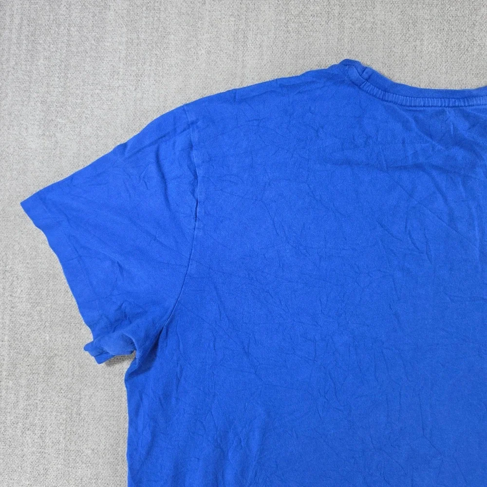 Polo Ralph Lauren T-Shirt Mens Large Blue Short Sleeve‎ Embroidered Pony Logo